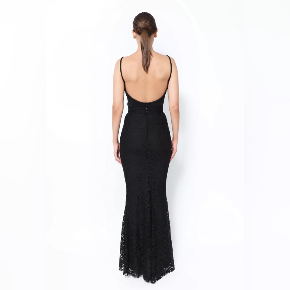 Dolce & Gabbana Classic Lace Maxi Skirt Black size 44 / 8 - Picture 3 of 11